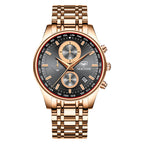 Nieuw heren quartzhorloge, multifunctioneel, modieus en waterdicht horloge