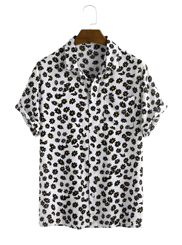Herenmode Korte Mouw Bedrukt Overhemd Zomermouw Heren Casual Overhemd