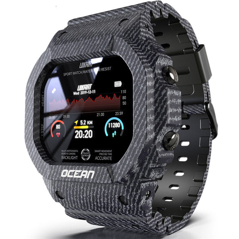 Orologio intelligente con cardiofrequenzimetro, pressione sanguigna, salute, impermeabile IP68