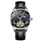 Orologio meccanico automatico da uomo popolare, scheletro impermeabile