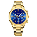 NIBOSI Luxury Brand Men's Quartz Watch Stainless Steel Chronograph Luminous Watches for Men
