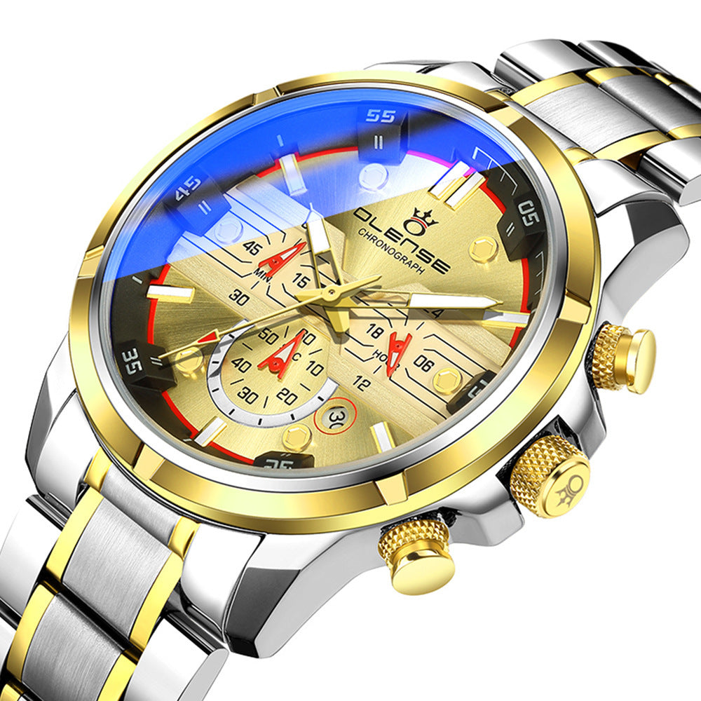 OLENSE 9001 Orologio Cronografo da Uomo