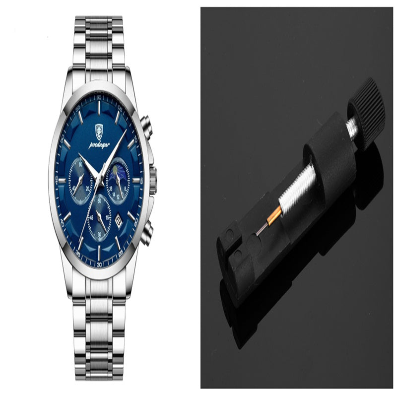 Orologi sportivi da uomo, orologio al quarzo multifunzionale e impermeabile