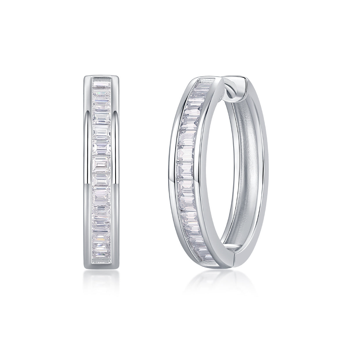 Women Luxury Earring Moissanite Diamond Earring 925 Sterling Silver Earrings Hoop Classic Hypoallergenic Stud Women Earring