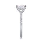 Women's Luxury Ring Square Moissanite Diamond Ring Hypoallergenic 925 Sterling Sliver Ring Women's Engagement Ring