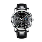 POEDAGAR Luxury Men Casual Watch Waterproof Chronograph Luminous Wristwatches Stainless Steel Men's Quartz Watch