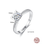Women Luxury Rings S925 Sterling Silver Gemstone Diamond High Quality Ring Fashionable Women's Engagement Rings