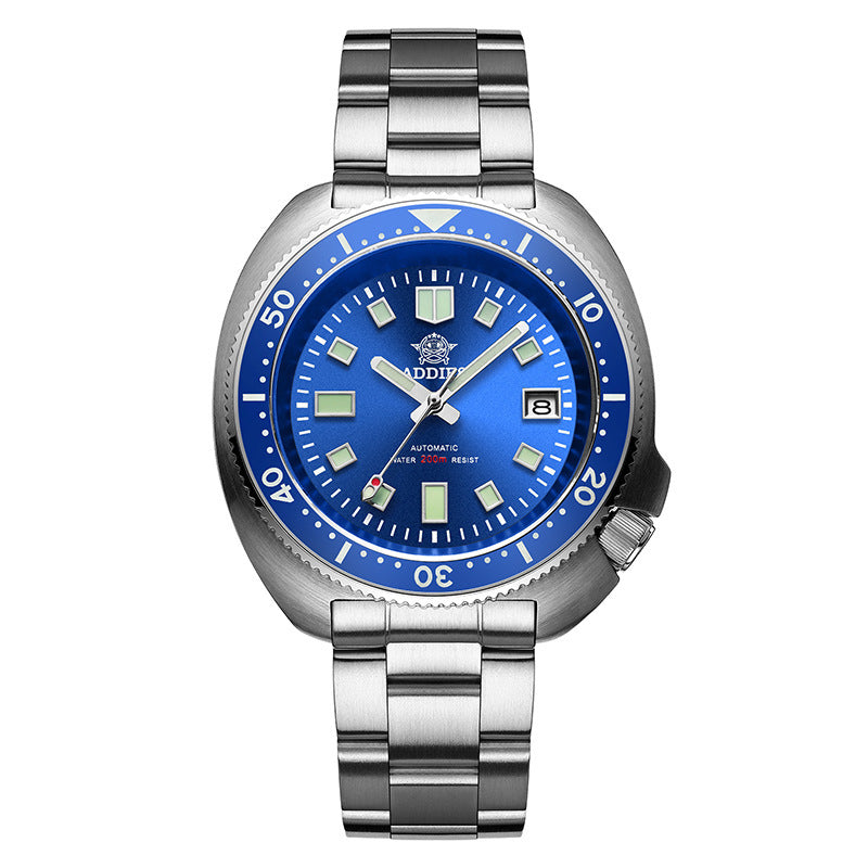 Addiesdiving Men's Watch Stainless Steel 007 Sports NH35A Automatic Watch BGW9 Sapphire Crystal Diving Watch with Super Luminous Ceramic Bezel