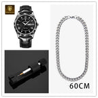 POEDAGAR Luxury Business Men's Wrist Watch Waterproof Luminous Date Week Men's Watch for Men Quartz Watch Leather Men's Watches reloj