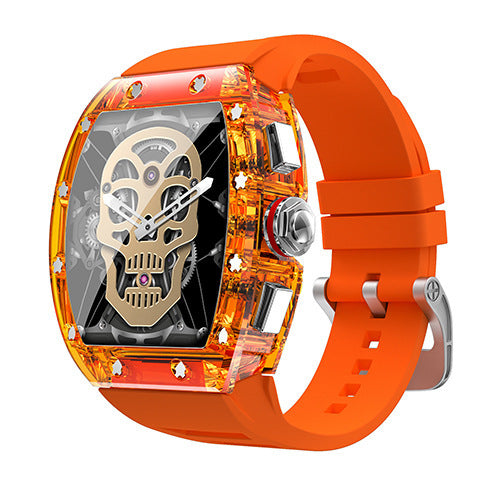 Nuovo orologio intelligente YD5 alla moda per uomo, design alla moda, smartwatch con cardiofrequenzimetro, fascia fitness impermeabile, schermo HD, orologio intelligente con voce AI NFC