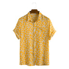 Herenmode Korte Mouw Bedrukt Overhemd Zomermouw Heren Casual Overhemd