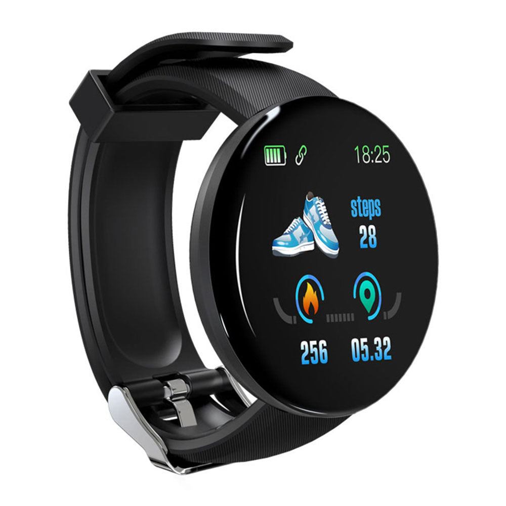 D18 Round  Smart Watch Color Screen Sports Pedometer Sleep