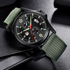 Men's Military Nylon Waterproof Date Quartz Analog Army Men's Quartz Wrist Watches Calendar Quartz Watch