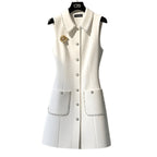 Damesmode Franse stijl Temperament Vestjurk