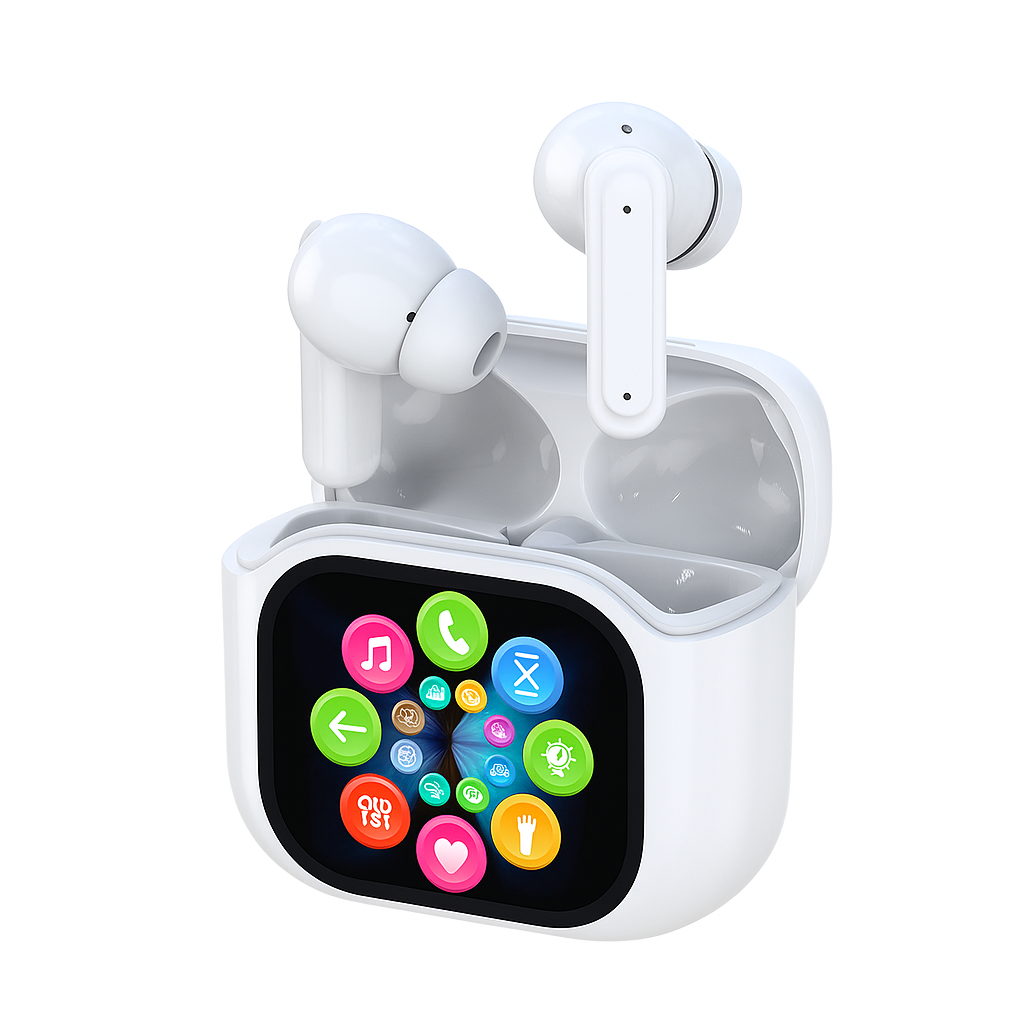 Wireless Headphone Bluetooth Touch Screen Display Multi Function Mode ENC Function BT 5.3 Noise Cancelling EarphoneOnline