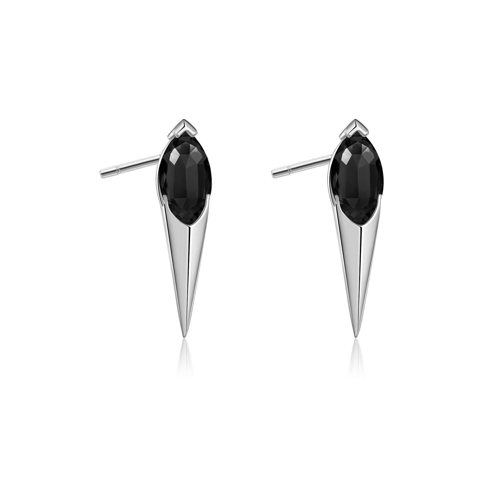 Women Luxury Earrings S925 Sterling Silver Stud Earrings Vintage Rivet Earrings Geometric Niche Fashion Women Earrings