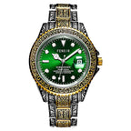 FENSIR Luxury Men's Fashion Quartz Watch Stainless Steel Waterproof Luminous Men's Automatic Quartz Watch