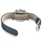 Watch with a brown strap on a white background