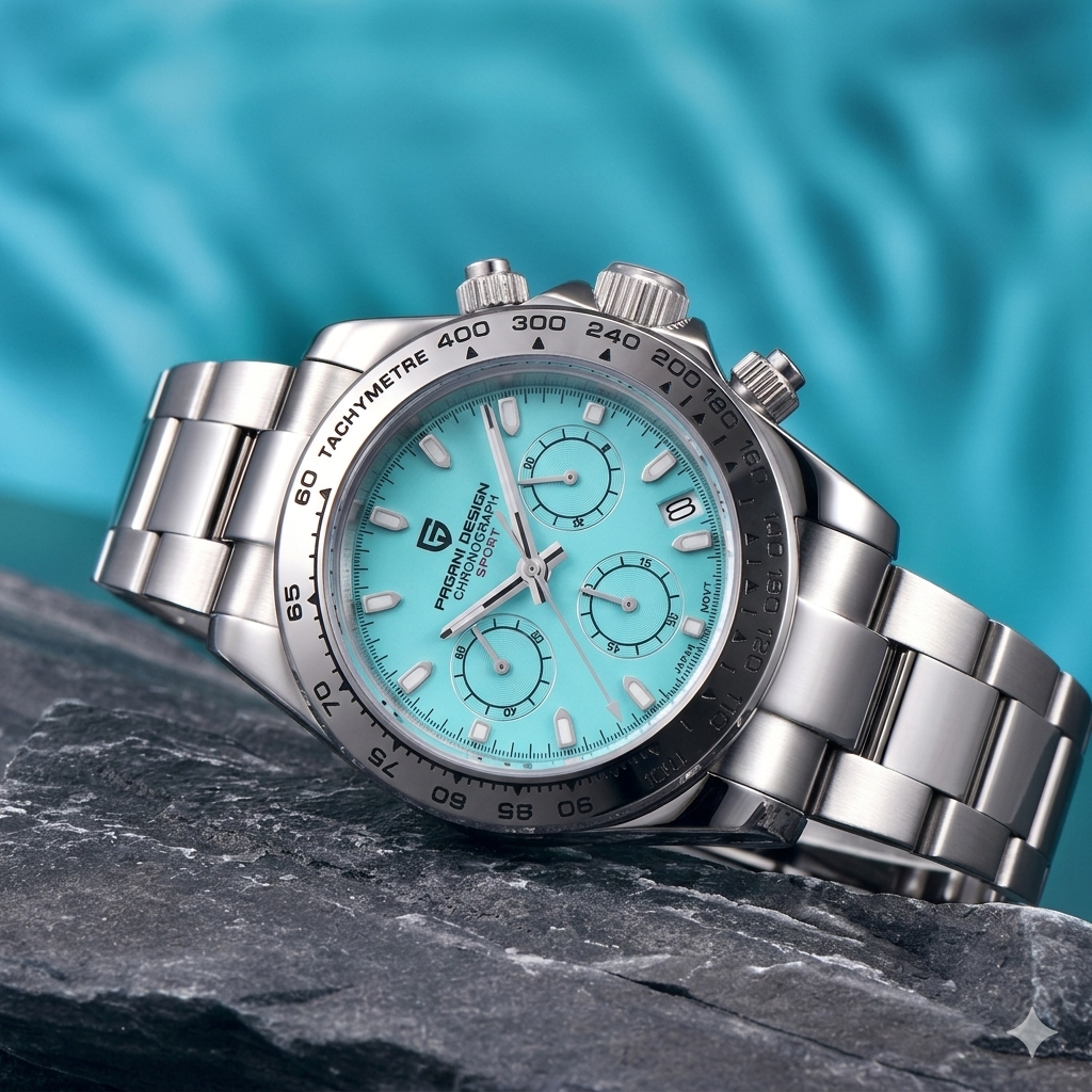 Pagani Design Man Fashion Automatic Quartz Movement Watch Stainless Steel Waterproof Steel Band Man Watch