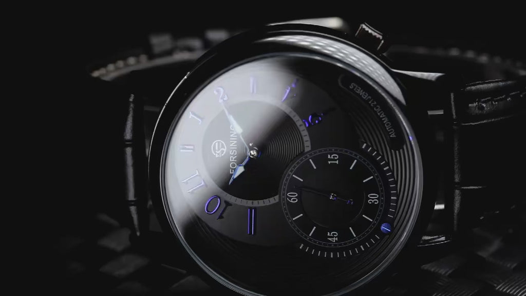 Men's FORSINING New Men's Watches Fashion Luxury Brand Genuine Leather Classic Wristwatches