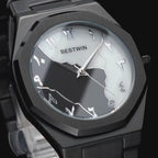 Luxury Men's Watch reloj hombre BESTWIN Creative Dial Gold Shell Face Business Watches for Men relogios masculino