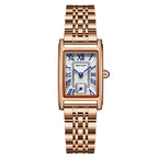 Sanda 1116 Women's Quartz Watch Fashion Elegant Rectangle Waterproof Leather Band Ladies Wristwatches Roman Dial Quartz Watch