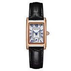 Sanda 1116 Women's Quartz Watch Fashion Elegant Rectangle Waterproof Leather Band Ladies Wristwatches Roman Dial Quartz Watch