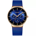 LIGE Dames Mesh Belt Quartz Horloge Waterdicht Roestvrij Staal Lichtgevend Dames Automatisch Uurwerk Quartz Horloge