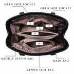Women's PU Leather Shoulder Handbag Tote Messenger Purses Satchel Crossbody Bag Women's Handbag