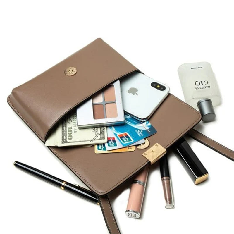Women's Fashionable Shoulder Bag Large Capacity Crossbody Bag Original Leather Multi Card Holder Women Shoulder Bag