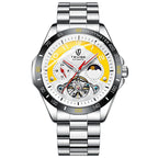 Tevise Men's Stylish Automatic Mechanical Watch Stainless Steel Waterproof Automatic Movement Men's Watch - Acquisti Online