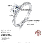 Women Luxury Rings S925 Sterling Silver Gemstone Diamond High Quality Ring Fashionable Women's Engagement Rings