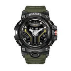 Men's Electronic Watch PU Strip Waterproof Multifunctional Quartz Electronic Sports Man Watch