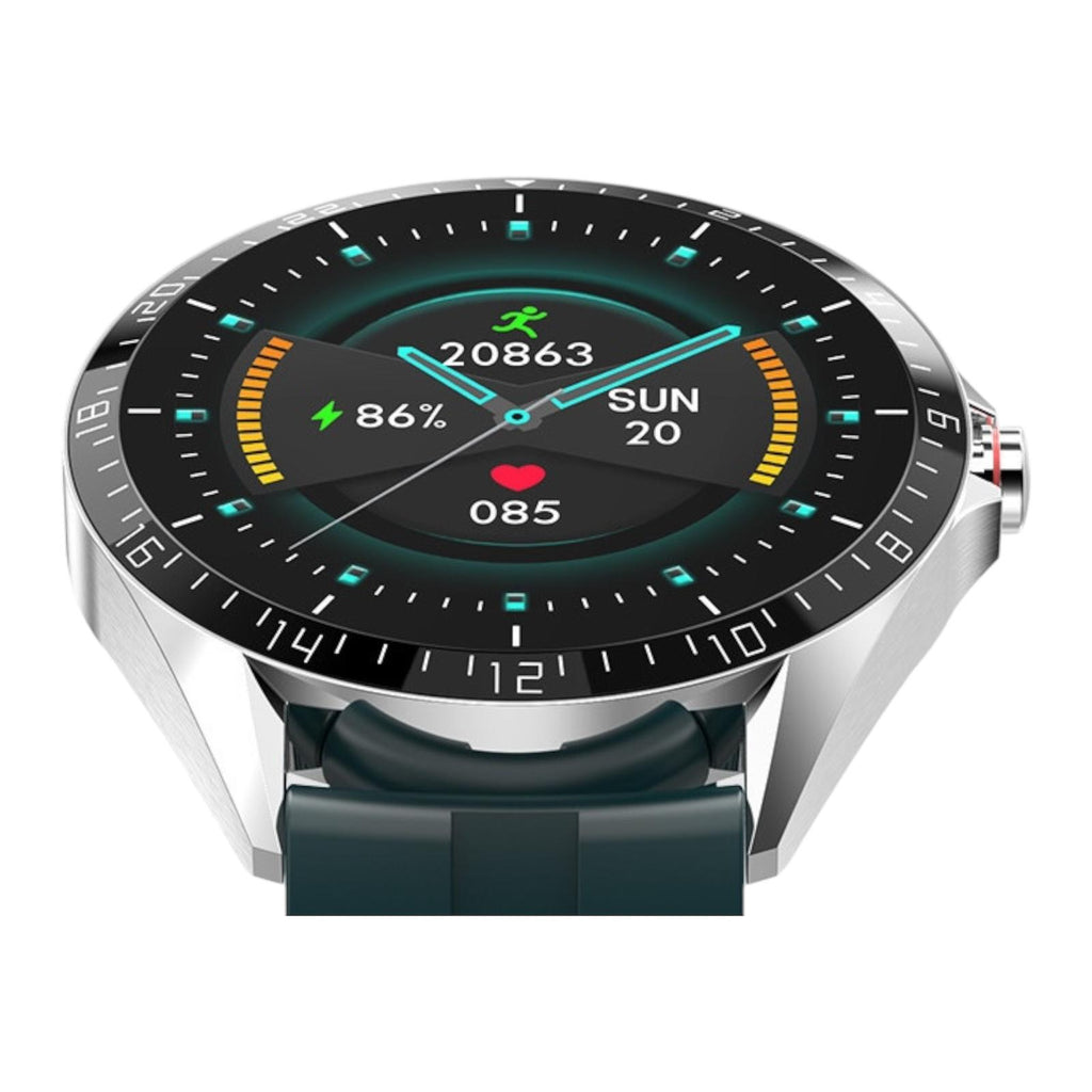 Smartwatch with a detailed display on a white background