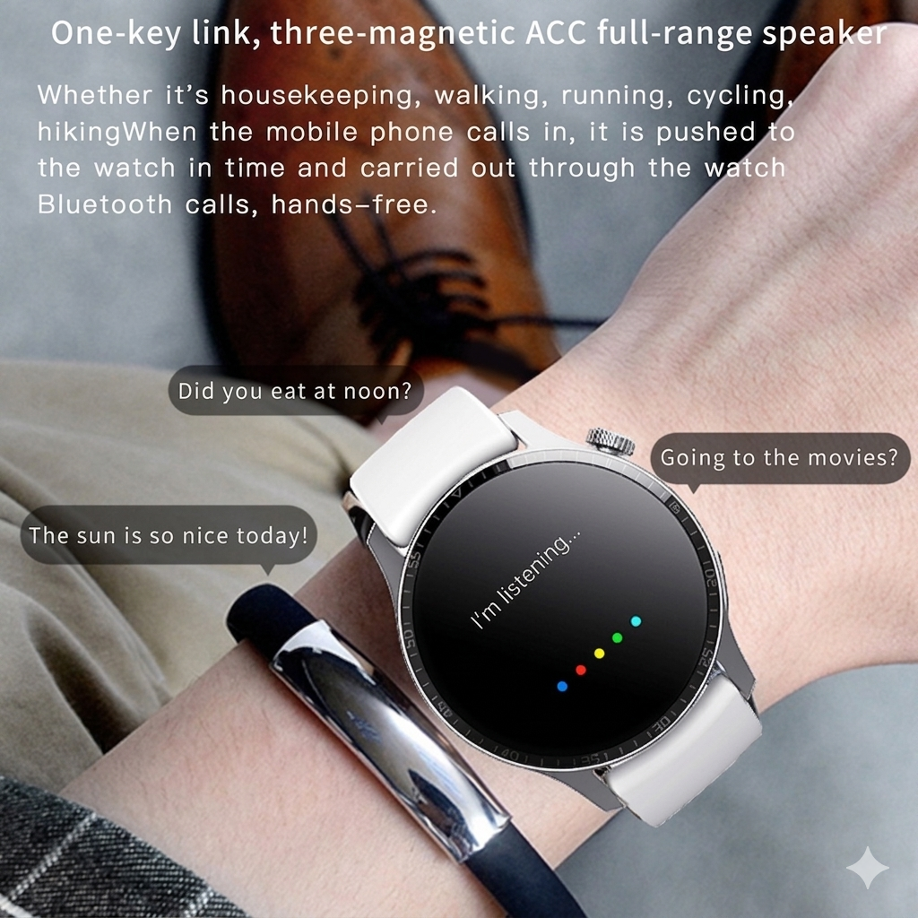 F207 Smart Watch 1.35-Inch Narrow Edge Screen Man Bluetooth Smartwatch - Acquisti Online