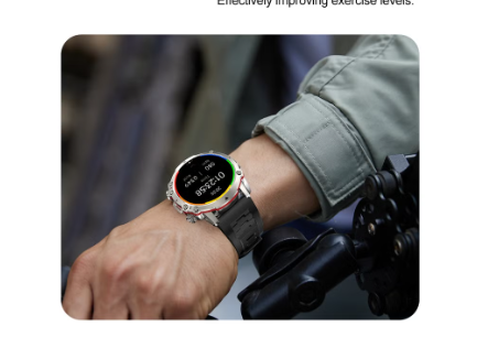 Man Multifunction Sports Bluetooth 1.43 in Amoled Display Smart Watch - Acquisti Online