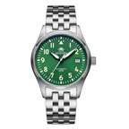 ADDIESDIVE Men's Watch Mechanical Movement Watch Commando Pilot Watch Switzerland Stainless Steel Waterproof Steel Band Man Watch - Acquisti Online