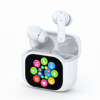 Wireless Headphone Bluetooth Touch Screen Display Multi Function Mode ENC Function BT 5.3 Noise Cancelling Earphone