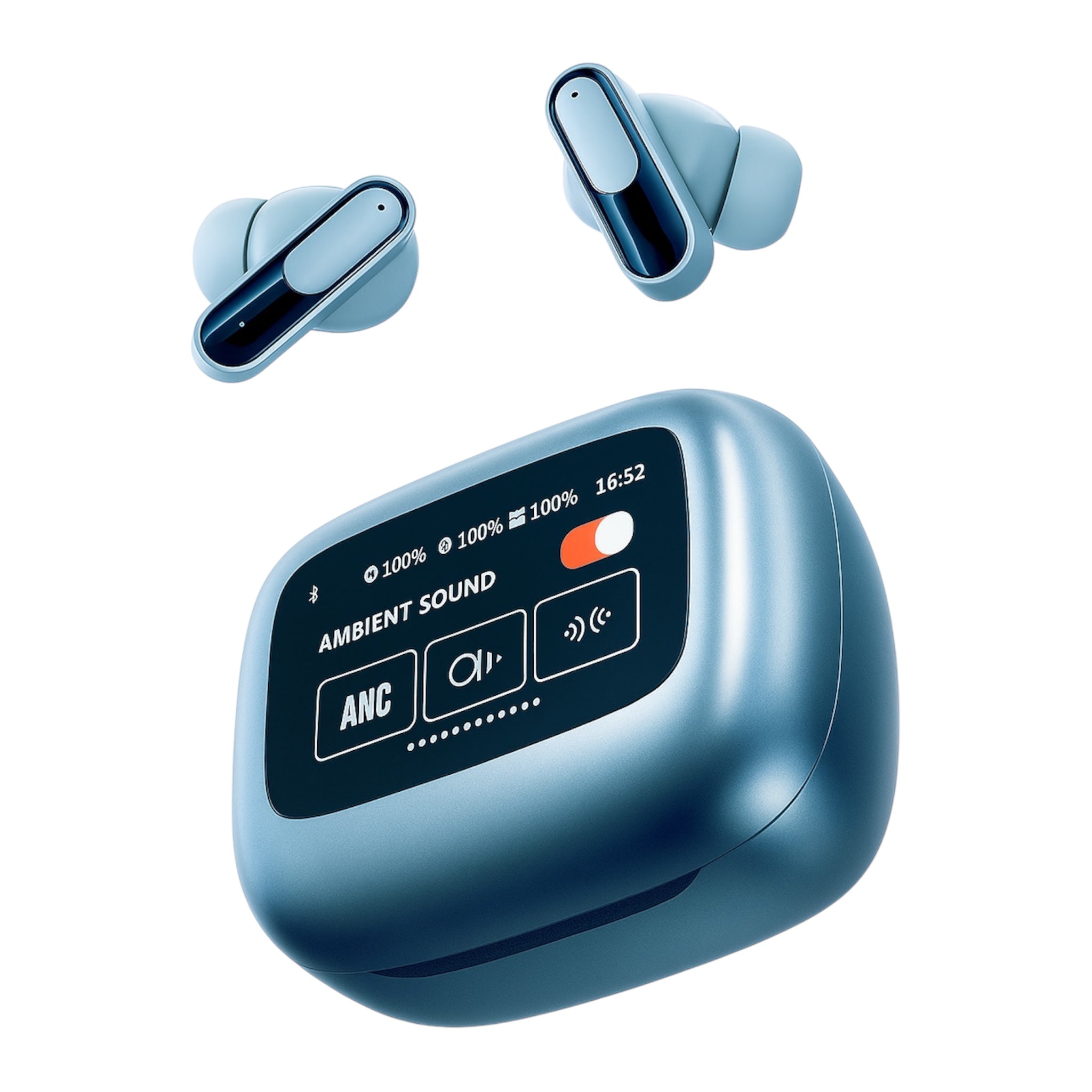 Live Beam 3 Wireless Headphones Earbuds with Multiple functions Mode ENC Touch Screen Display Wireless Bluerooth Earbuds - Acquisti Online