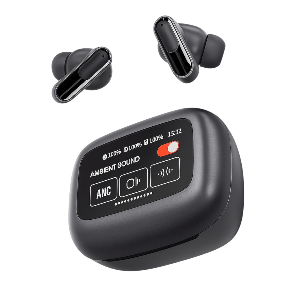 Live Beam 3 Wireless Headphones Earbuds with Multiple functions Mode ENC Touch Screen Display Wireless Bluerooth Earbuds