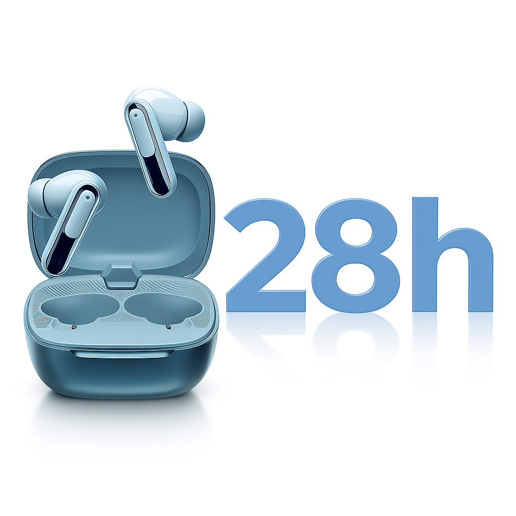 Live Beam 3 Wireless Headphones Earbuds with Multiple functions Mode ENC Touch Screen Display Wireless Bluerooth Earbuds