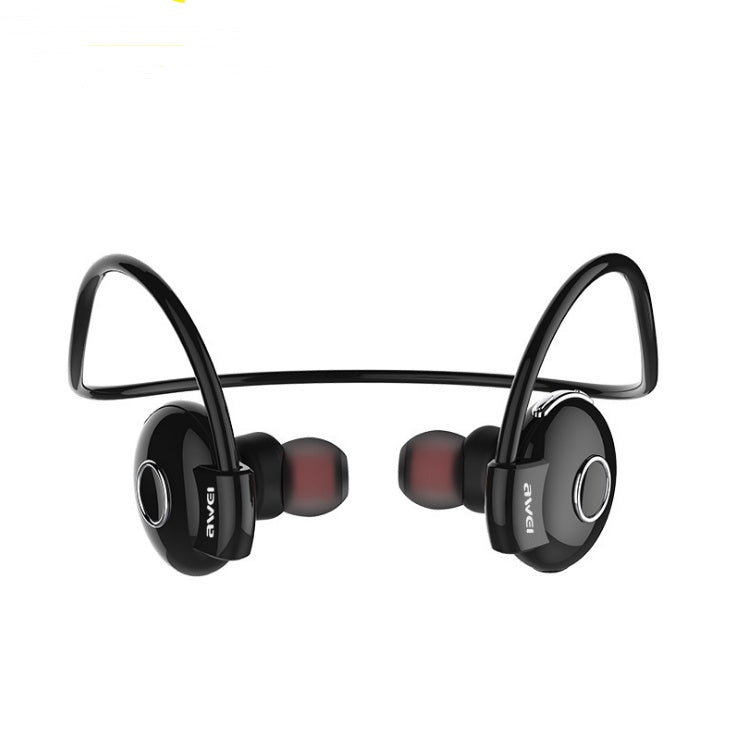 Awei Wireless Earphone Stereo Sport Wireless Earhook With LED Battery Indicator Wireless Bluetooth Headset Headphone