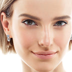 Women's Luxury Earring 925 Sterling Silver U-shaped Hoop Earrings High-grade Moissanite Diamond Women's Earrings