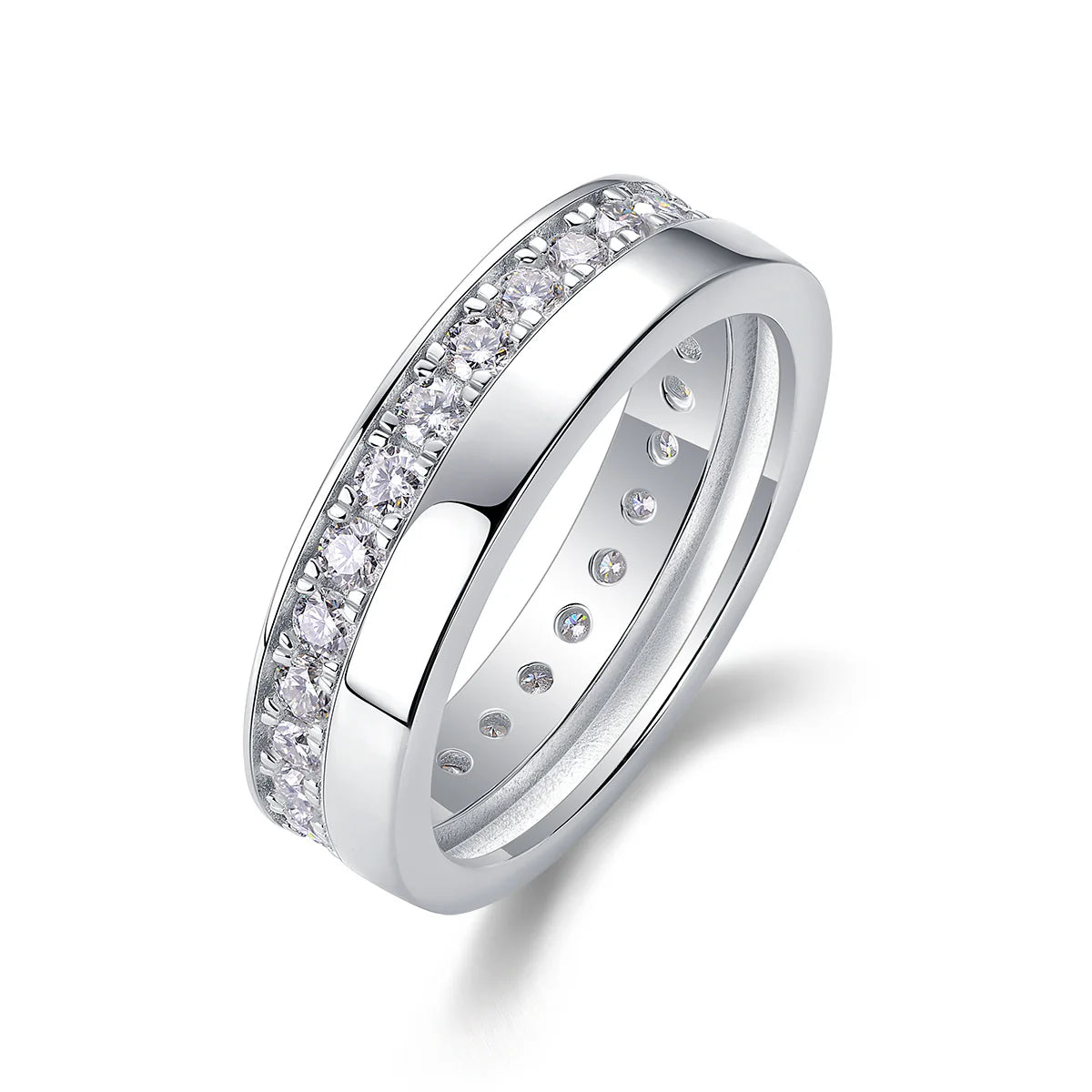 Women Luxury Ring S925 Sterling Silver Moissanite Plated Diamond Ring High Quality Engagement Silver women's Rings