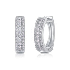 Women Luxury Earrings S925 Sterling Silver Hoop Earrings Moissanite Diamond Stud Hip Hoop Fashion Women's Earrings