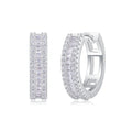 Women Luxury Earring Woven Light Moissanite Diamond Earrings Stud Inlaid 925 Sterling Silver Earring Fine Hoop Earring