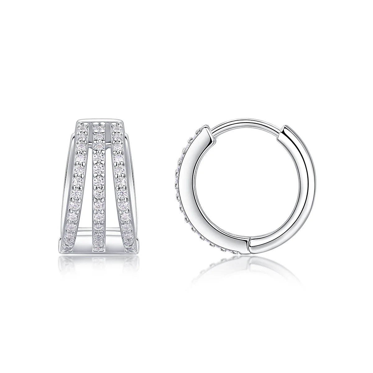 Women Luxury Earring 925 Sterling Silver Moissanite Diamond Loop Earrings Earrings Stud Inlaid High Quality Earrings