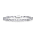 Women Luxury Bracelet S925 Sterling Silver Moissanite Diamond 18K Gold Plated Chain Bracelet Women Silver Bracelet