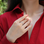 Women's Luxury Ring Moissanite Diamond Ring 925 Sterling Silver Ring Platinum Plated 18k White Gold Plated Engagement Ring