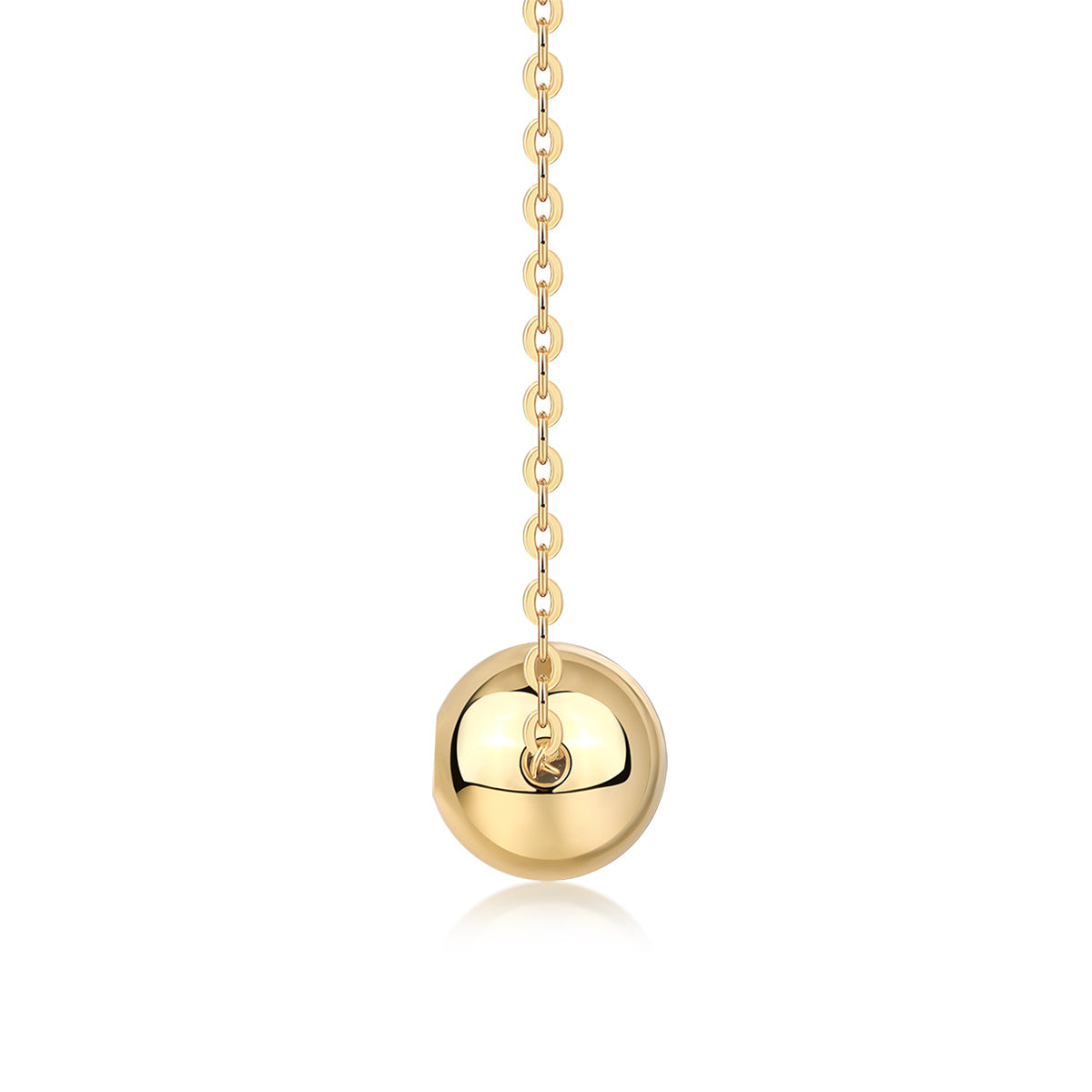 Women's Luxury Pendant Necklace Ball Shape 925 Sterling Silver Moissanite Diamond Elegant 18K Gold Plated Necklace